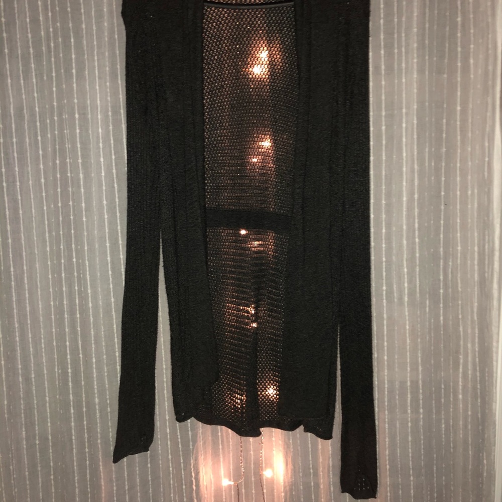 Grey Knit Style Cardigan